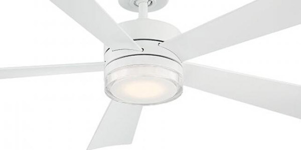 Wynd Collection 52” 5-Blade Smart Ceiling Fan in Matte White with White LED Lens Modern Forms FR-W1801-52LMW